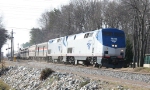 Amtrak 82 leads train 20, the Crescent, in a late appearance