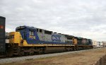 CSX 7596 follows CSX 5275 northbound