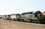 CSX 321 and two other SD's lead a loaded grain train southbound