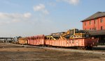 CSX 5910 leads work train F007 towards the yard