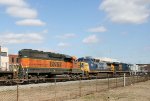 BNSF 7303 heads north on a CSX train