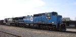 NS 8436 & 9424 lead train 349 onto the connecting track past the Amtrak station