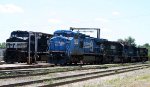 NS 8933 sits with a mix of locomotives at the fuel racks