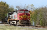 BNSF 775 leads NS train 162 off the "S" line towards Linwood Yard