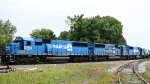 NS 5406 leads train 135 westbound