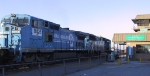 NS 6754 & 8426 head southbound past Pomona Tower