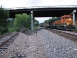 110806002 Eastbound BNSF Manifest Waits In The Siding