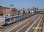 Amtrak 19 approaches Birmingham Station