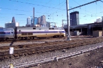 AMTK  108 pulls a southbound train in to 30th Street Station. 2/2/02