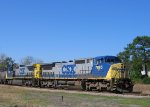 CSX 7895 & 7355 lead a train up track 2