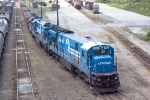 CSX 7129 (W071) ballast train