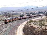 BNSF Grain - 4 Pullers, 3 Mid-Train DPUs, and 2 Pushers