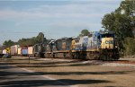 Southbound CSX freight.