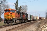 Eastbound BNSF Freight with random CN and NS Helper Units