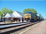 CSX 5203 is brilliantly lit up this afternoon