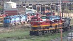 Locomotives on Valley of Mexico Terminal yard