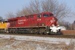 CP 8719 shows evidence of snow fighting earlier in its route