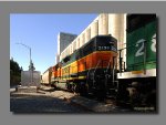 BNSF 2134 is the second unit of a very short train.