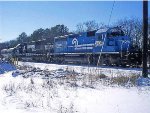 NS 3437 & 6679 sit in the snow 