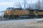 Union Pacific AC44CW 7145 and SD9043MAC 8257 on the ready track at