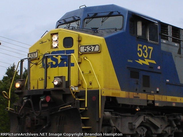 CSX 537 at Thermal City