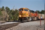 Coal empties wait for clearance to head west