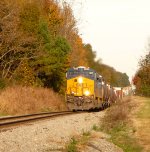 CSX Q468-09 coming into Indian Trail with a Boxcar Gevo on the point