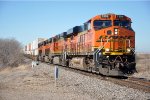 Intermodal rolls eastbound towards meet