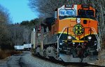 Burlington Northern Sante Fe GE C44-9W 1019  heads  East   thru  Hunterdon County 