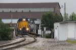 2005 rolls across the swing bridge as the Manistee yard job heads for Martin Marietta