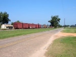 stored AGR boxcars on the Goodway siding