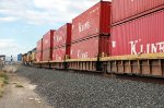 A 13,000 foot stack train takes the clear board westbound