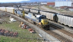 CSX 8708 leading autorack train 