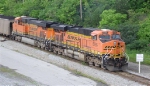 BNSF 5765 leading unit coal train