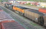 NS 9450, NS 8859 and BNSF 7795 in the yard