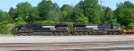 NS 8771 and NS 9398 SB into yard