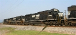 NS 2560 in train headed for yard