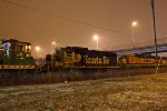 BNSF 2221 sits in the dead line along with other's..