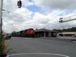 CN 8806 passes the ex-Southern Ry depot