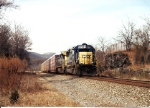 Q254 rolls south at MP 41 with an SD50/C40-8w combo leading