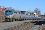 AMTK 207 leads the northbound Vermonter onto the NECR