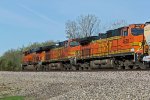 BNSF 6585 Leads a WB grain train..