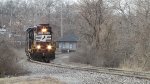 NS Train D53 rounding the curve at Ferguson, MO