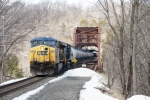 CSX 697, 5408 on the south side of Wilbur Trestle