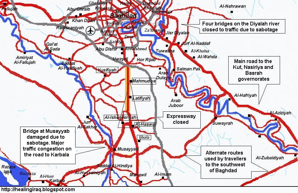 Situation South of Baghdad