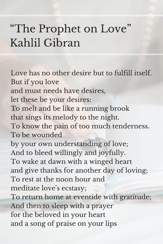 Kahlil Gibran Love Quotes