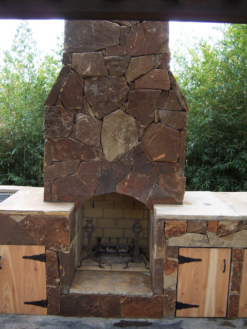 Outdoor Kitchens and Fireplaces - traditional - patio - houston ...