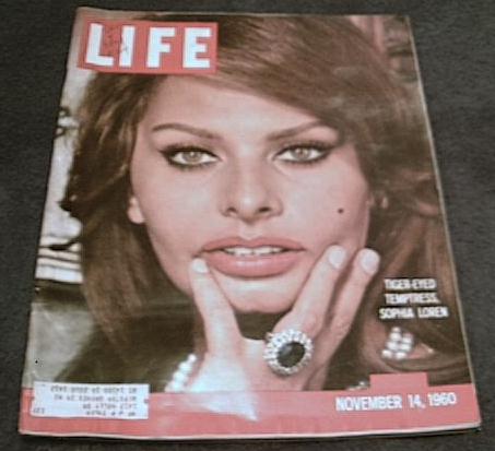 Sophia Loren on Life cover, November 14 1960