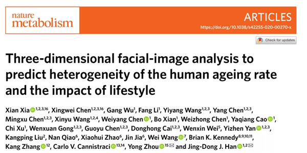 Researchers establish 3D facial image AI models to predict biological age, impact of lifestyle on aging rate