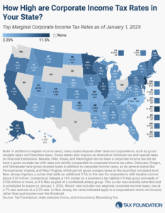 2025 corporate tax rates by state 2025 state corporate income tax rates